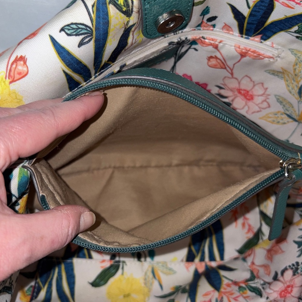 Nanette Lepore Dark Green Large Shoulder Bag EUC - Picture 8 of 8